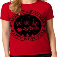 Grafik Amerika Şenlikli Tatil Noel kadın Grafik T-Shirt Koleksiyonu