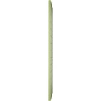 Ekena Millwork 12 W 55 H Gerçek Uyum PVC Yatay Çıta Modern Stil Sabit Montajlı Panjurlar, Yosun Yeşili