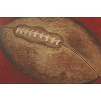 Marmont Hill Crackle Futbol Reesa Qualia tarafından Sarılmış Tuval üzerine Resim Baskısı