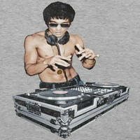 Bruce Lee Erkek DJ Grafik Tişört