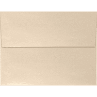 Lüks Kağıt A Davetiye Zarfları, 14, lb. Boz Kahverengi Metalik, Paket