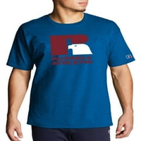 Russell Atletik erkek Büyük ve Uzun Boylu Büyük Logo grafikli tişört, Boyutları LT-6XL
