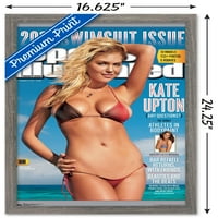 Sports Illustrated: Mayo Baskısı - Kate Upton Kapak Duvar Posteri, 14.725 22.375 Çerçeveli