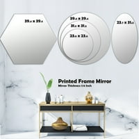Designart 31.5 23.7 Mor Modern Duvar Aynası