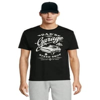 Babalar Günü erkek Garaj Hız Dükkanı T-Shirt ve Şapka Paketi Hediye Seti, 2 Parça