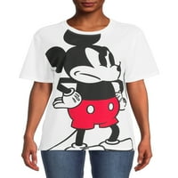 Mickey Mouse Gençlerin Kısa Kollu Grafik Tişörtü