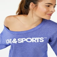 Aşk ve Spor Kadın Kırpılmış Logolu Sweatshirt