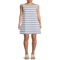 beachlunchlounge Kadın A-Line Kolsuz Çizgili Elbise