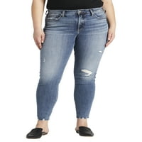 Gümüş Jeans A.Ş. Kadın Artı Boyutu En Çok Aranan Orta Rise Skinny Jeans Bel boyutları 12-24