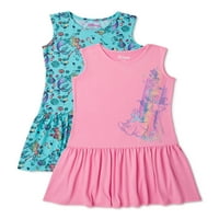 Disney Prenses Küçük Denizkızı Ariel Özel Kız Oyun Elbise, 2'li Paket, 4-16 Beden