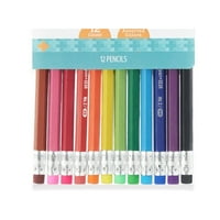 Kalem + Dişli No. Bilenmiş Biofiber Kalemler, Çeşitli Renkler, Sayım