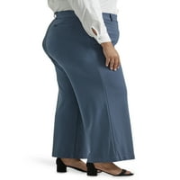 Lee® Kadın Plus Pull-On Rahat Bel A-Line Örgü Pantolon