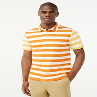 Ücretsiz Montaj erkek Colorblocked Çizgili Polo Gömlek
