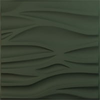 Ekena Millwork 5 8 W 5 8 H Serina EnduraWall Dekoratif 3D Duvar Paneli, Ultra Saten Av Kulübü Yeşili