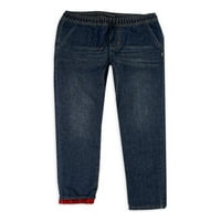 Gümüş Jeans A.Ş. Erkek Skinny Fit Polar Astarlı Pull-On Denim Kot Pantolon, 4-16 Beden