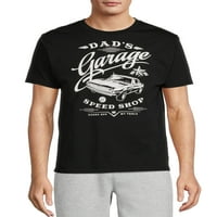 Babalar Günü erkek Garaj Hız Dükkanı T-Shirt ve Şapka Paketi Hediye Seti, 2 Parça