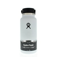 Hidro Flask Geniş Ağızlı Su Şişesi Fle Kapaklı Beyaz 32oz 946ml