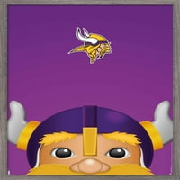 Minnesota Vikings-S. Preston Maskotu Victor Duvar Posteri, 22.375 34
