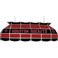 Marka Küresel NBA Houston Rockets 40 Vitray Bilardo Masası aydınlatma armatürü