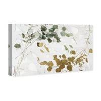 Wynwood Stüdyo Çiçek ve Botanik duvar Sanatı Tuval Baskılar 'Altın Yapraklar' Ev Dekorasyonu, 36 24