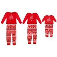 Benzersiz Pazarlık kadın Noel Ağacı Tee ve Ekose Pantolon Aile Pijama Pijama setleri