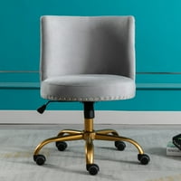 Kadife Ev ofis Masası Sandalye, Döner Accent Sandalye Oturma Odası ve Yatak Odası için, Modern Eğimli büro sandalyesi