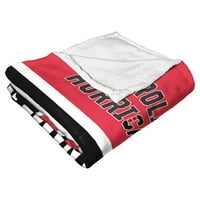 Carolina Hurricanes NHL Colorblock Kişiselleştirilmiş İpek Dokunuşlu Battaniye, 50 60