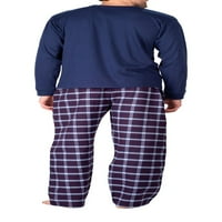 Erkek Uyku Uzun Kollu Pazen Pijama Pantolon Seti