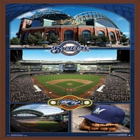 Milwaukee Brewers - Miller Parkı Duvar Posteri, 22.375 34