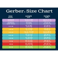 Gerber Kız Bebek Onesies® Marka Bodysuits, 3'lü Paket