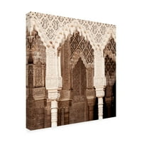 Marka Güzel Sanatlar 'Made in Spain Alhambra II'de Arapça Kemerler' Philippe Hugonnard'ın Tuval Sanatı
