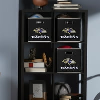 Franklin Sports NFL Baltimore Ravens Saklama Kutusu - Katlanabilir 10.5 10.5 - NFL Lisanslı Ürün