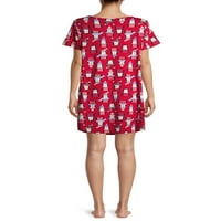 Gizli Hazineler Kadın ve Kadın Artı Pijama Sleepshirt, 2'liPaket