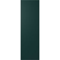Ekena Millwork 12 W 58 H Gerçek Fit PVC Çapraz Çıta Modern Stil Sabit Montajlı Panjurlar, Termal Yeşil