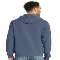 Hanes Erkek Konfeksiyon Boyalı Polar Kapüşonlu Sweatshirt, Beden S-3XL