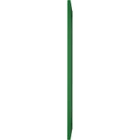 15 W 54 H Gerçek Uyum PVC San Carlos Misyon Stili Sabit Montajlı Panjurlar, Viridian Yeşili