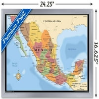 Harita - Meksika Duvar Posteri, 14.725 22.375