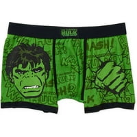 Marvel Erkek Yeşil İnanılmaz Hulk İç Çamaşırı Boxer Külot Büyük