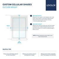 Custom Essentials Koleksiyonu, kablosuz ışık filtreleme hücresel gölge, Krem, 49 Genişlik 48 Uzunluk