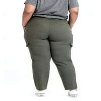 Bir kot kadın artı boyutu yardımcı pantolon