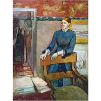 Marka Sanatı Babasının Çalışmasında Helene Routart Edgar Degas'ın Tuval Sanatı, 18x24