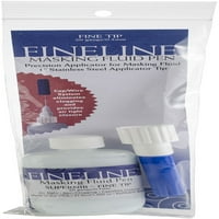 Fineline Mastar Aplikatörü ve Maskeleme Sıvısı Şişesi, 24'lü Çoklu Paket