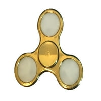 Metalik LED Renkli Gökkuşağı Light Up Fidget Spinner Oyuncaklar Çocuklar ve Yetişkinler için