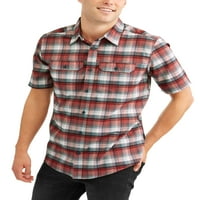 Swiss Tech Erkek kısa kollu dış mekan dokuma gömlek
