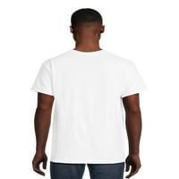 Mizah erkek ve Büyük erkek Beyaz Kaplan Baskı grafikli tişört, Boyutları S-3XL