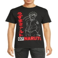 Naruto Shippuden Erkek ve Büyük Erkek Kısa Kollu grafikli tişört, 2'li Paket, Beden S-3XL
