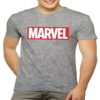Marvel Logosu Boyalı Erkek ve Büyük Erkek grafikli tişört