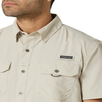 Wrangler Erkek Açık Kısa Kollu Balıkçı Gömleği UPF 30+, Beden S-5XL