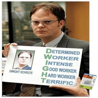 Ofis - Dwight Schrute - İtme Pimli Karakteristik Duvar Posteri, 22.375 34