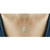 Kadınlar için Gümüş Zincir Kolye –. Pırıl Pırıl Hakiki Gümüş Kolye 4. CTW Yeşil Ametist - Jewellersclub'dan Şık,